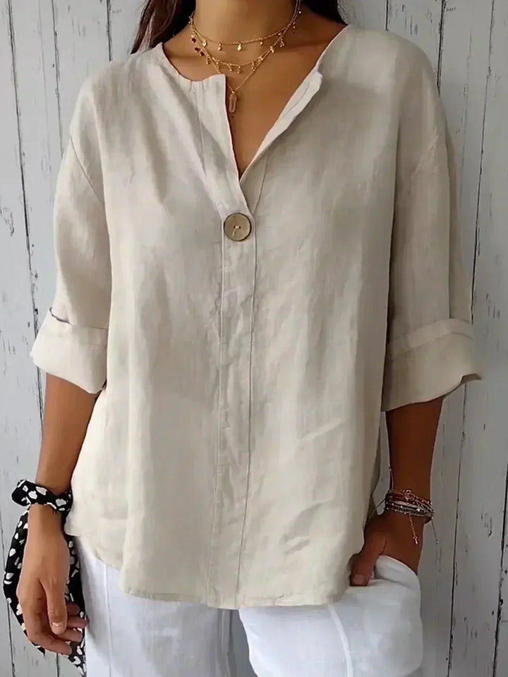 NAYLA | Casual V-Neck Blouse