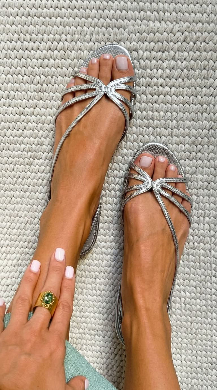 Olivia  | Golden Elegance Summer Sandals