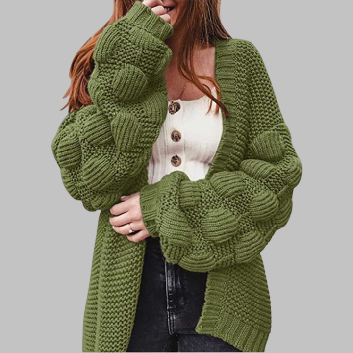 GISELLE | Oversized Chunky Open Front Cardigan