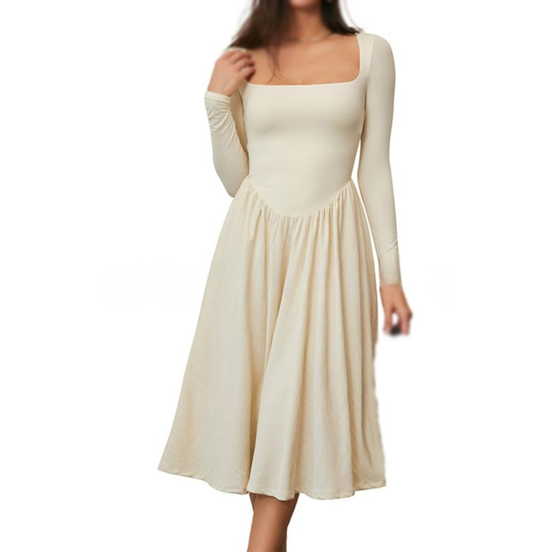 PAIGE | Square Neck Midi Dress