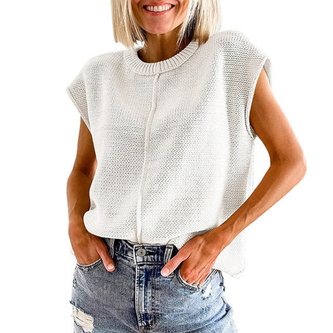 MAISIE™ - Casual Minimalist Crewneck Sleeveless Top
