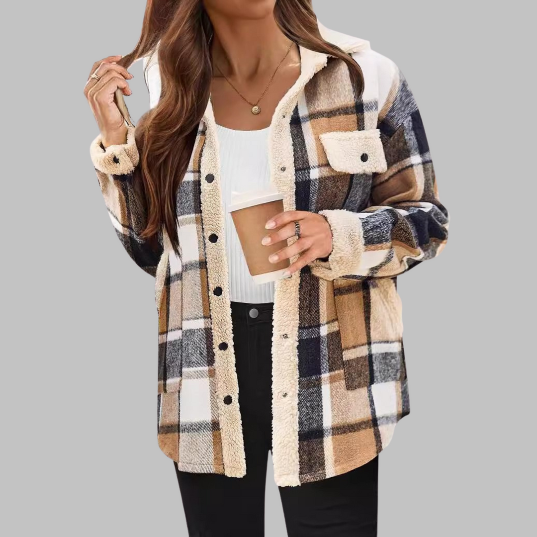 ZENY™ - Classic Long Sleeve Button Down Jacket