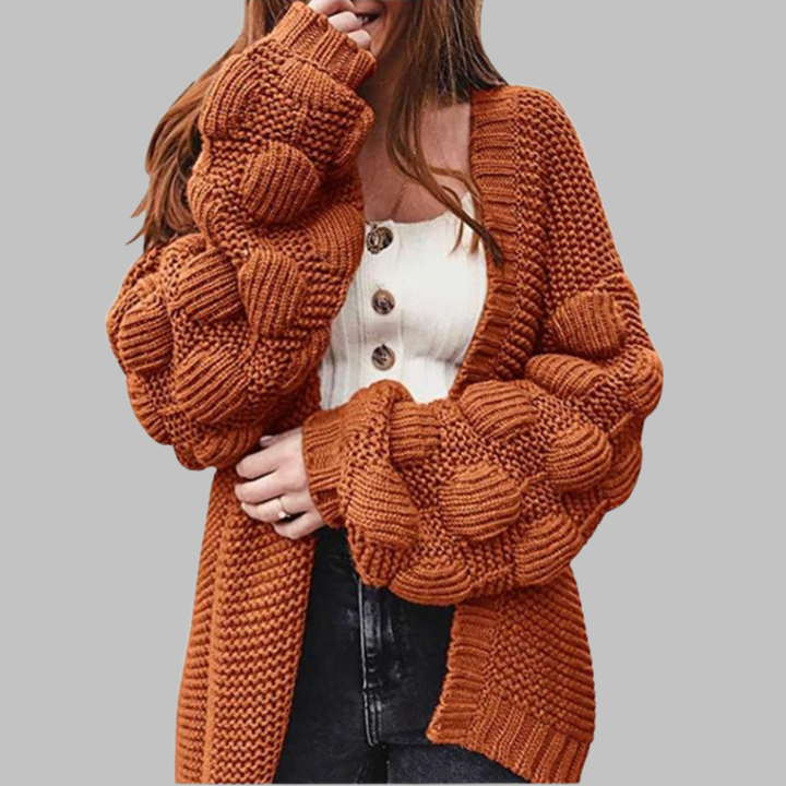 GISELLE | Oversized Chunky Open Front Cardigan