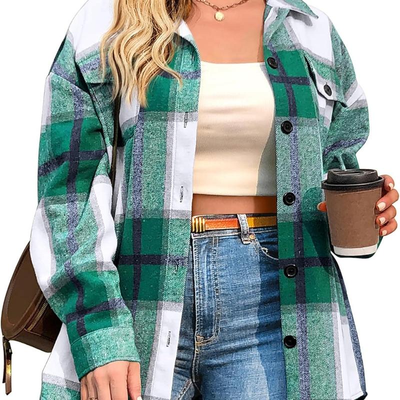 BRIGID™ - Stylish Plus-Size Shacket