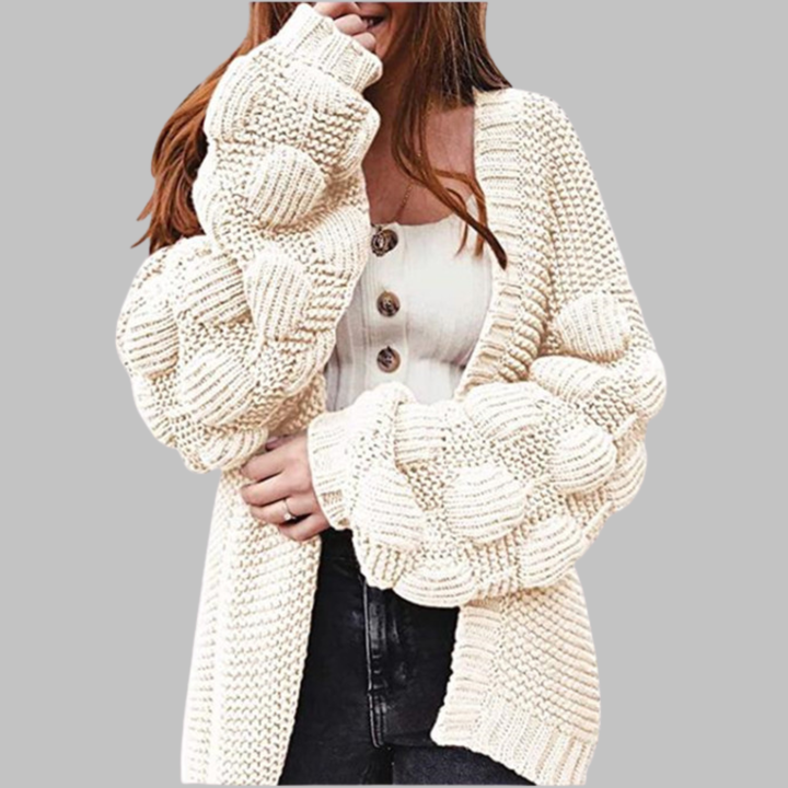 GISELLE | Oversized Chunky Open Front Cardigan