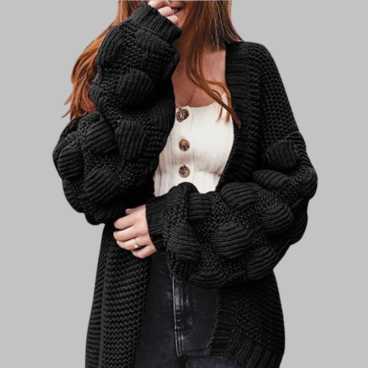 GISELLE | Oversized Chunky Open Front Cardigan