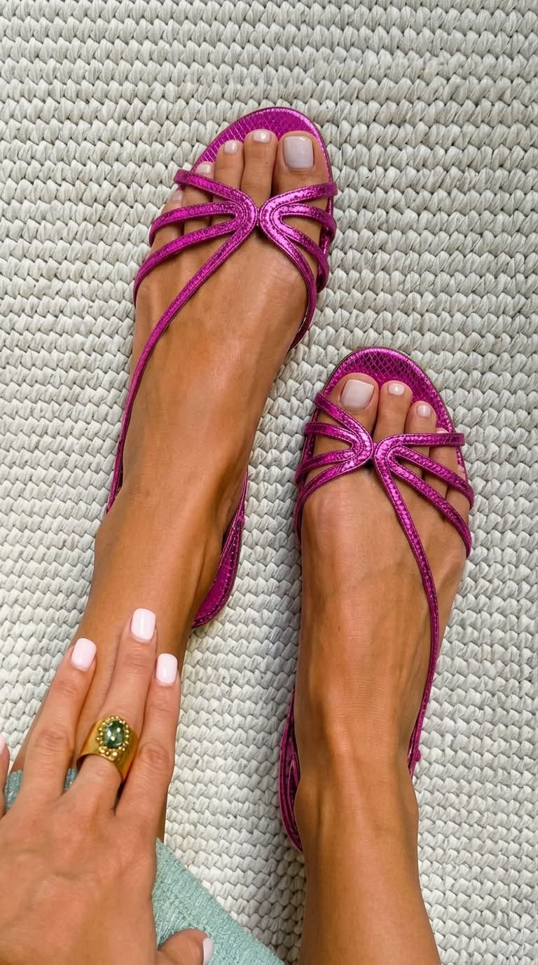 Olivia  | Golden Elegance Summer Sandals