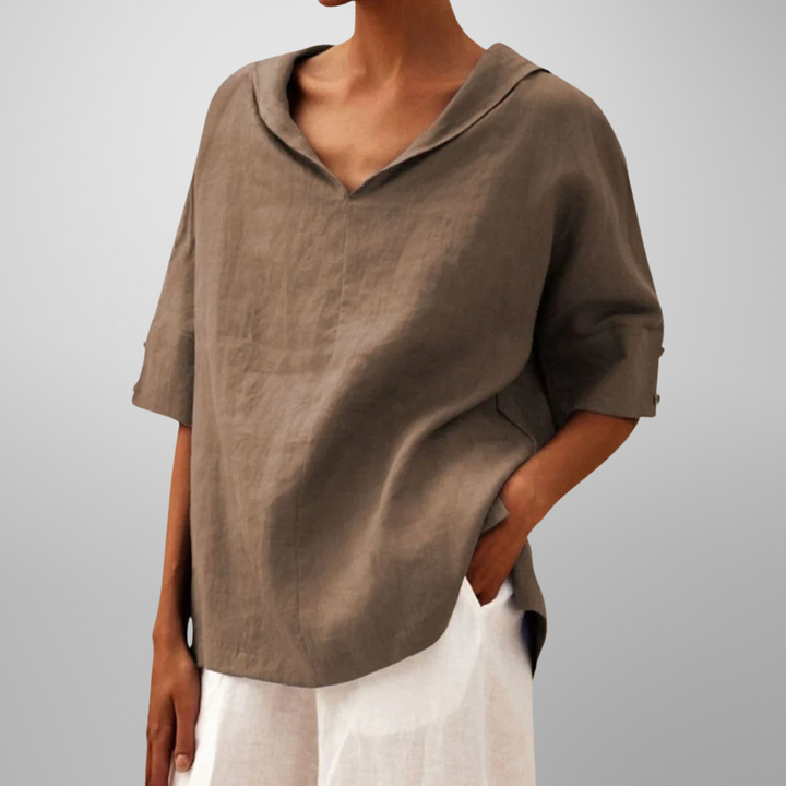 LUCY | Cotton Loose-Fitting Blouse