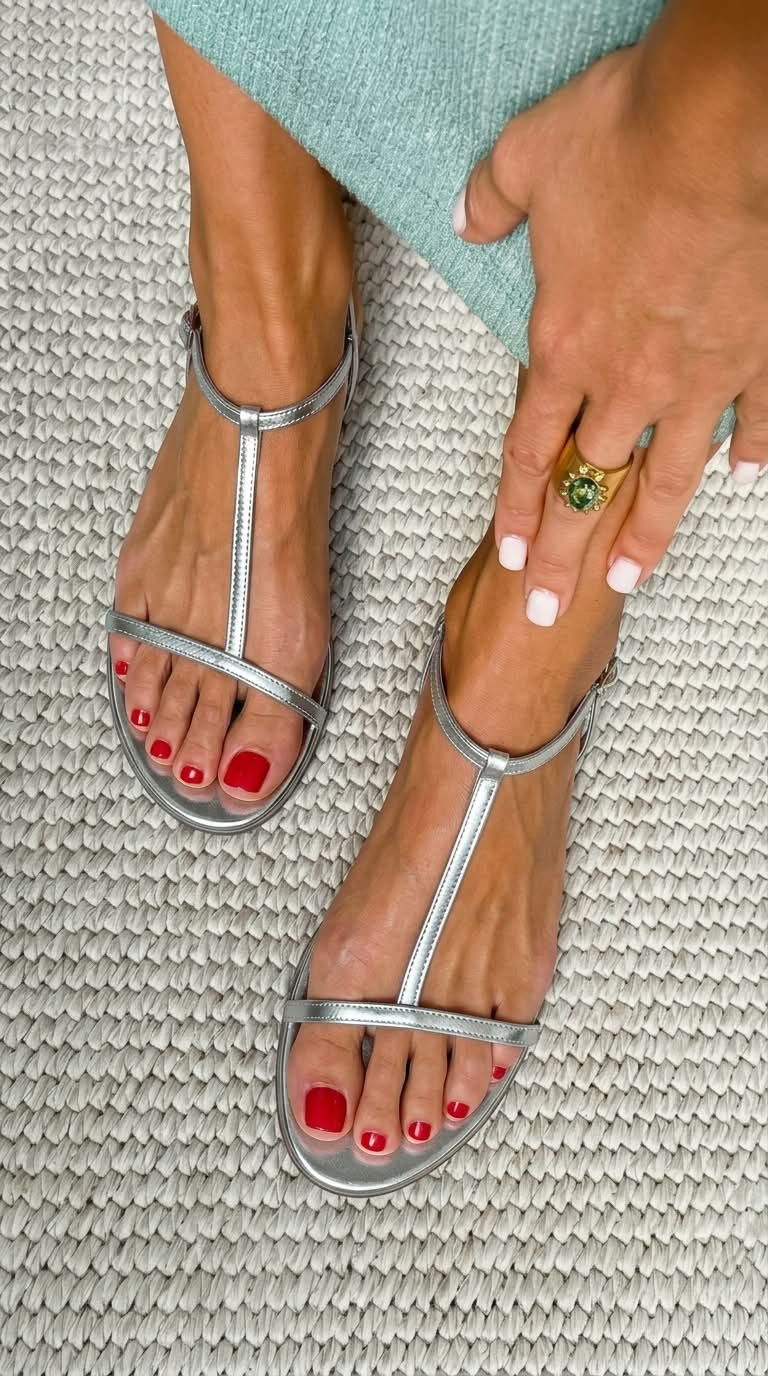 Mia | Golden Spring Sandals