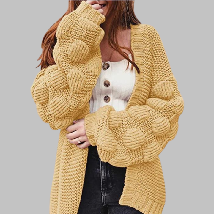 GISELLE | Oversized Chunky Open Front Cardigan