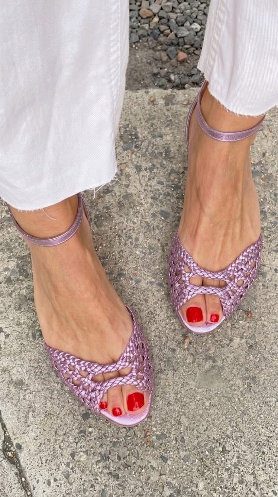 Willow | Golden Woven Sandals