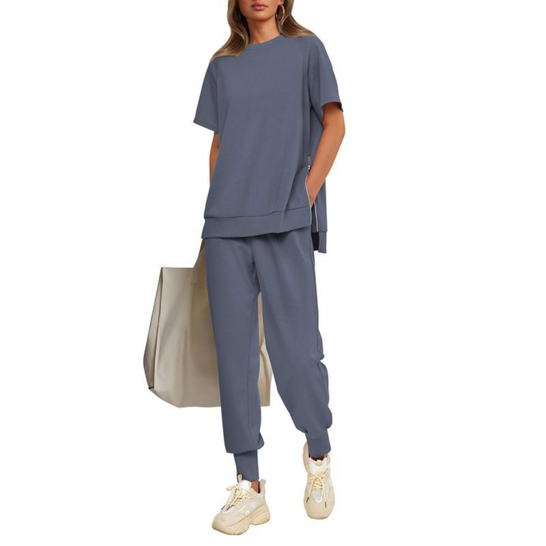 HILARIA™ - Casual Bishop Sleeve Notched Neck Set