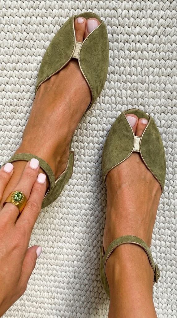 Georgia | Elegant Sage Green Sandals