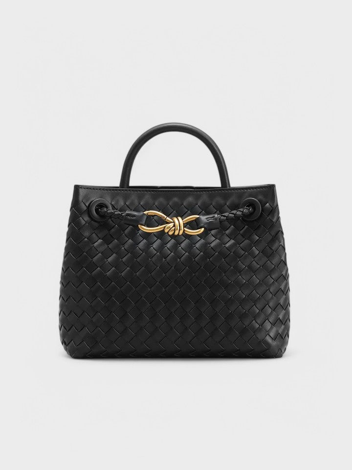 NOWRA | Smooth Vegan Leather & Brass Hardware