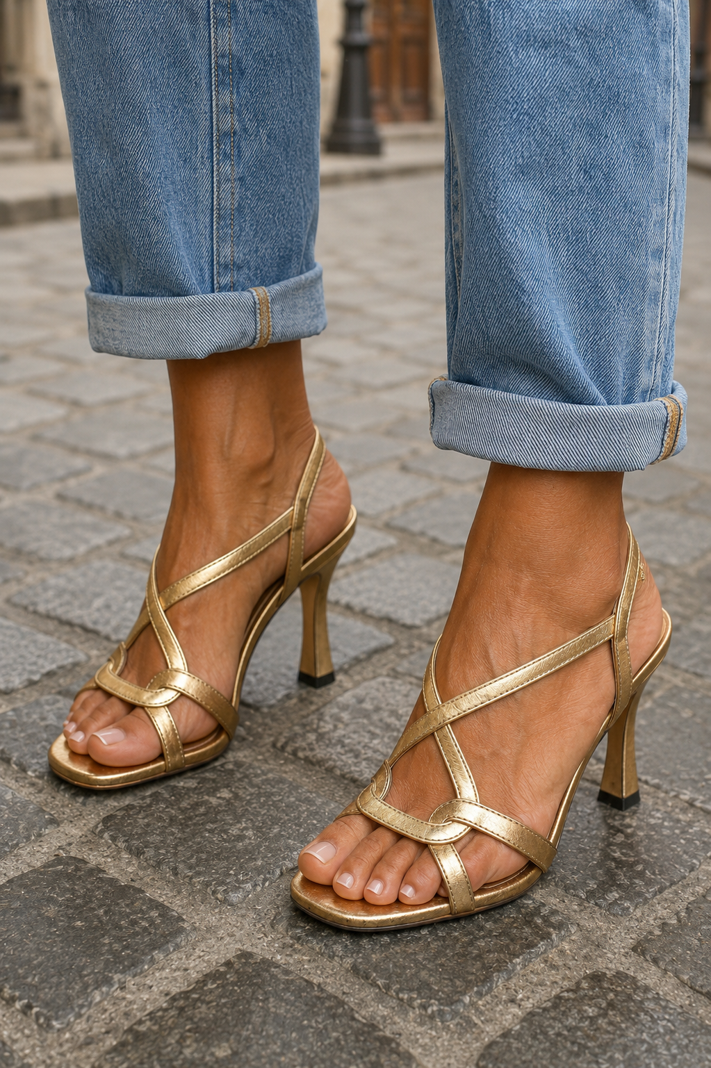 Grace |Golden Summer Charm Sandals