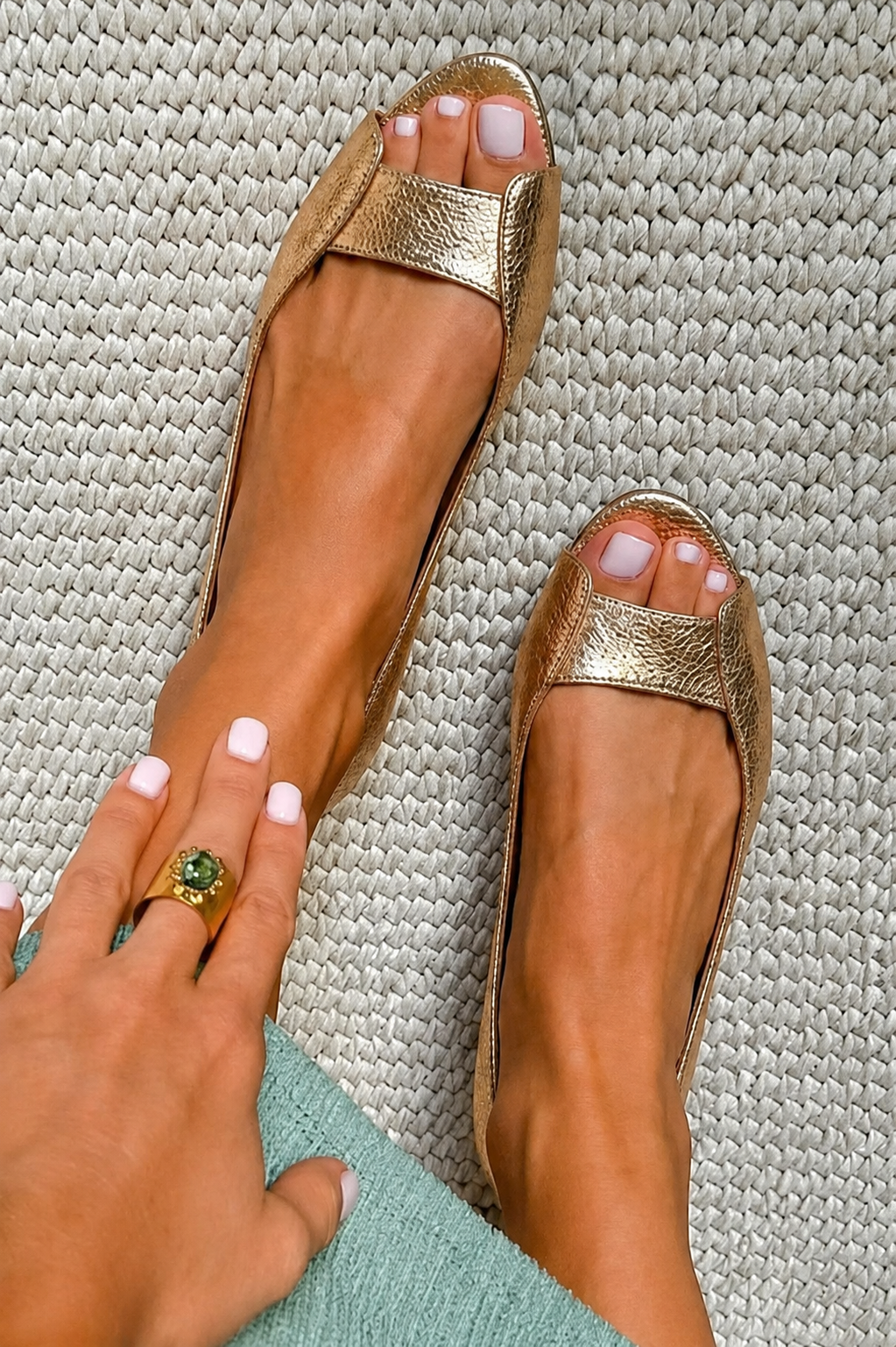 Ruby | Golden Comfort Chic Sandals