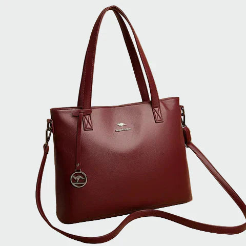 MACKAY | Wine-Red Vegan Leather