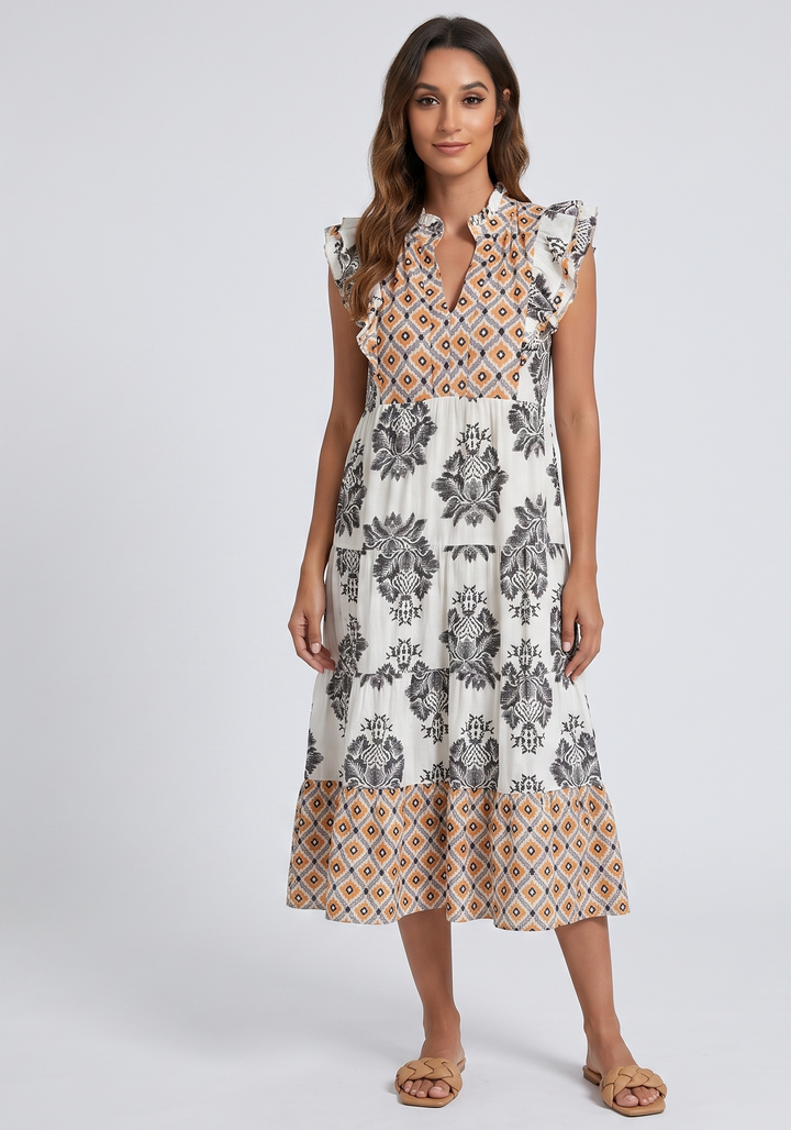 MAURA | Relaxed Vintage Midi Dress