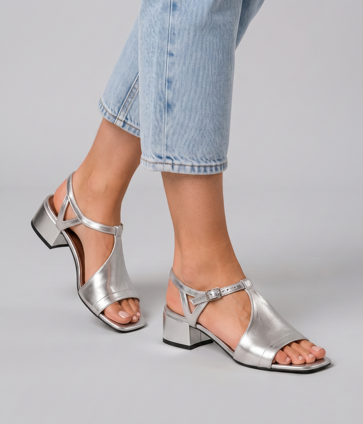 Evie | Silver Summer Sandals