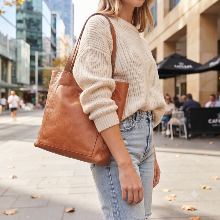 ROCKHAMPTON | Tan Vegan Leather