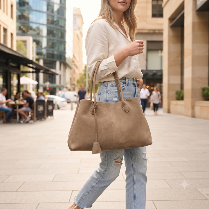 MARYBOROUGH | Taupe Faux Suede
