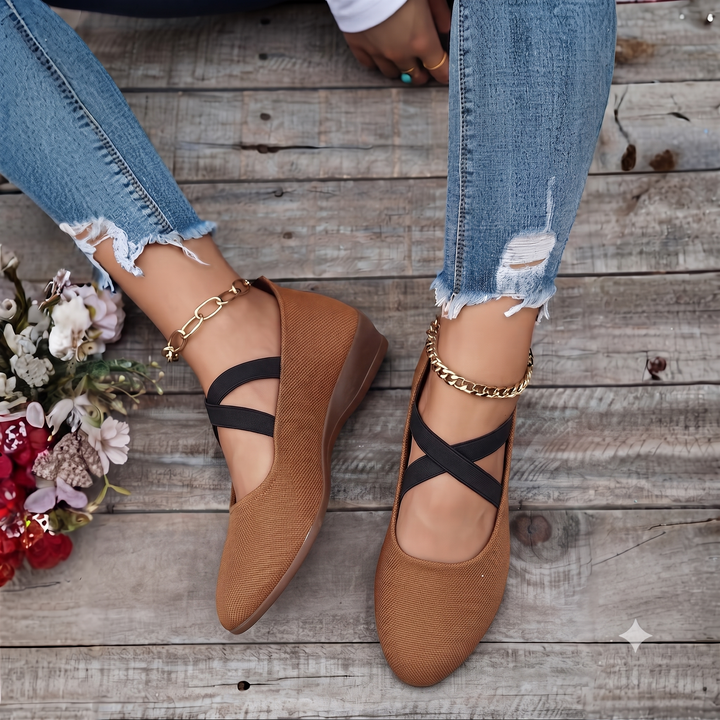 Angel | Comfy Closed Wedge Slip-On Shoes