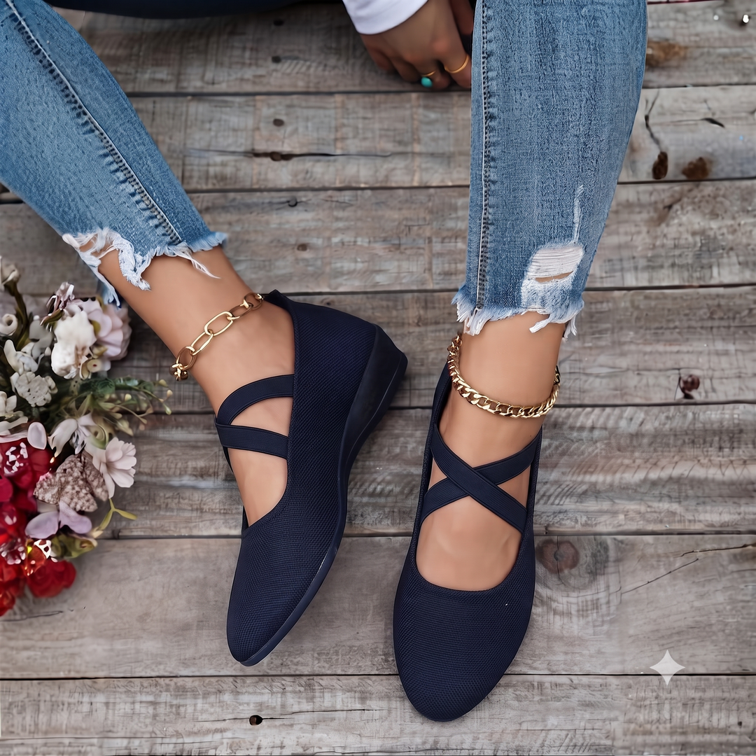 Angel | Comfy Closed Wedge Slip-On Shoes