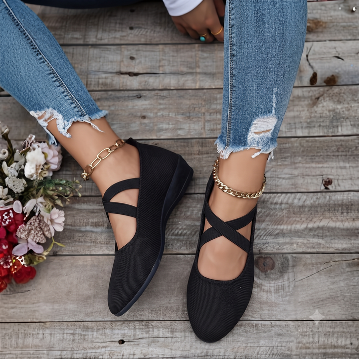 Angel | Comfy Closed Wedge Slip-On Shoes