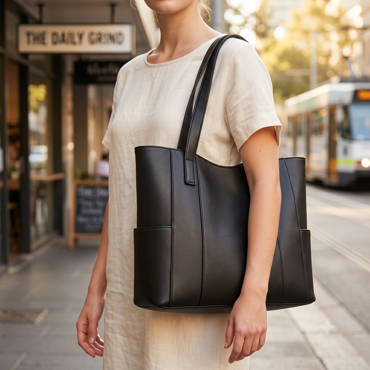 BALLART | Vegan Leather & Tan Trim