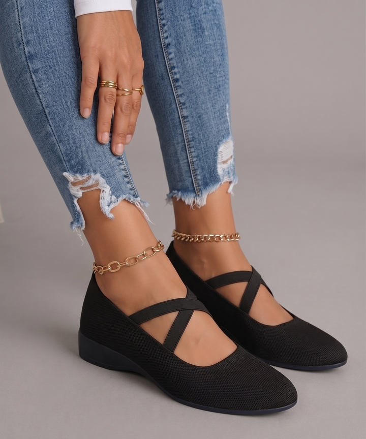 Angel | Comfy Closed Wedge Slip-On Shoes