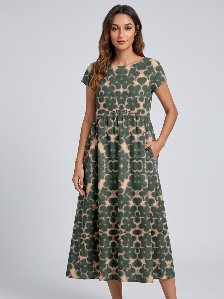 FLORENE | Breezy Floral Midi Dress