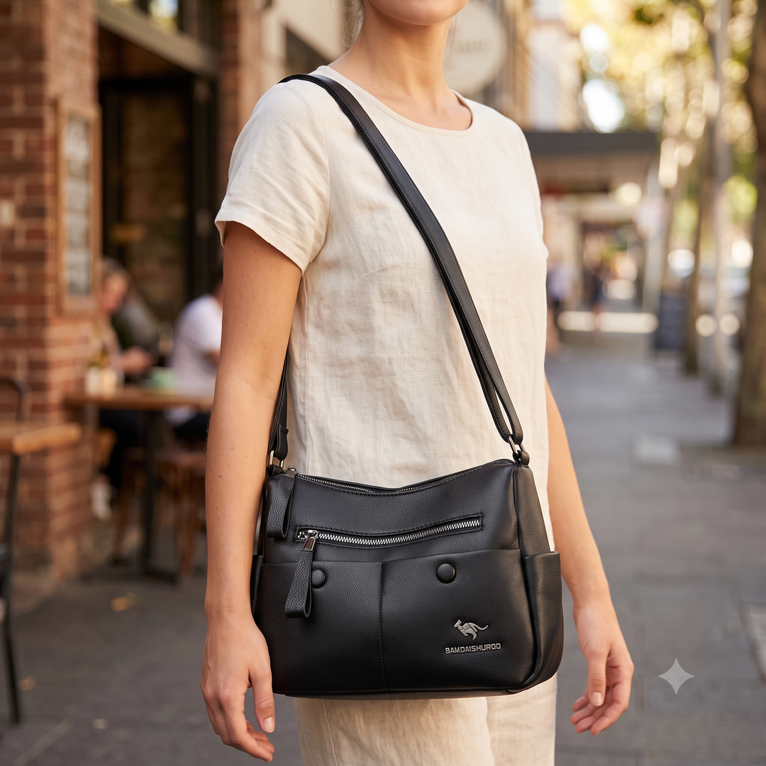 BUNBURY | Smooth Black Vegan Leather
