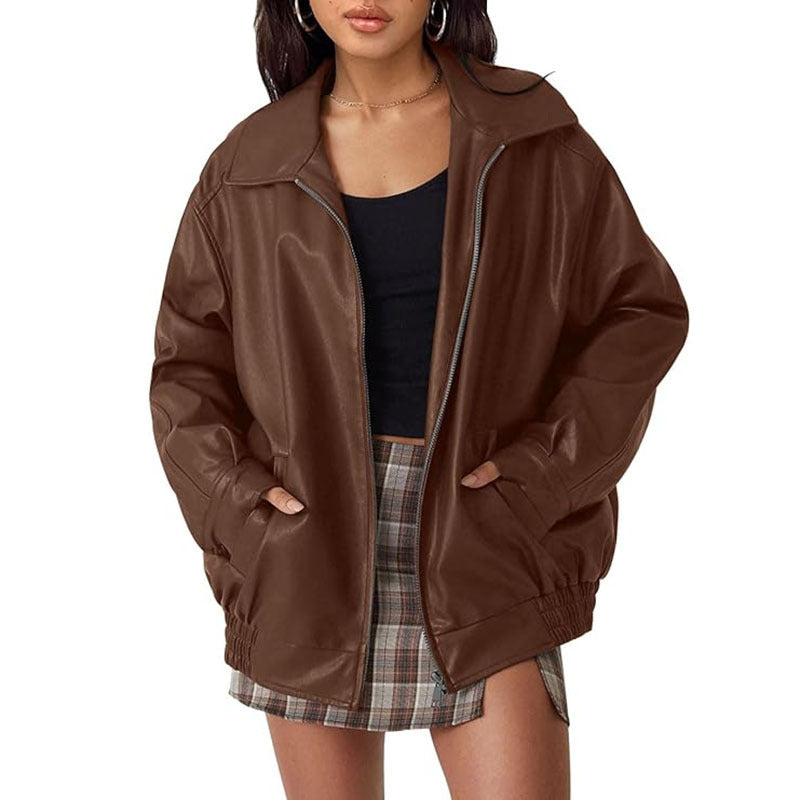 ANNETTE™ – Modern Oversized Vintage Inspired Biker Jacket