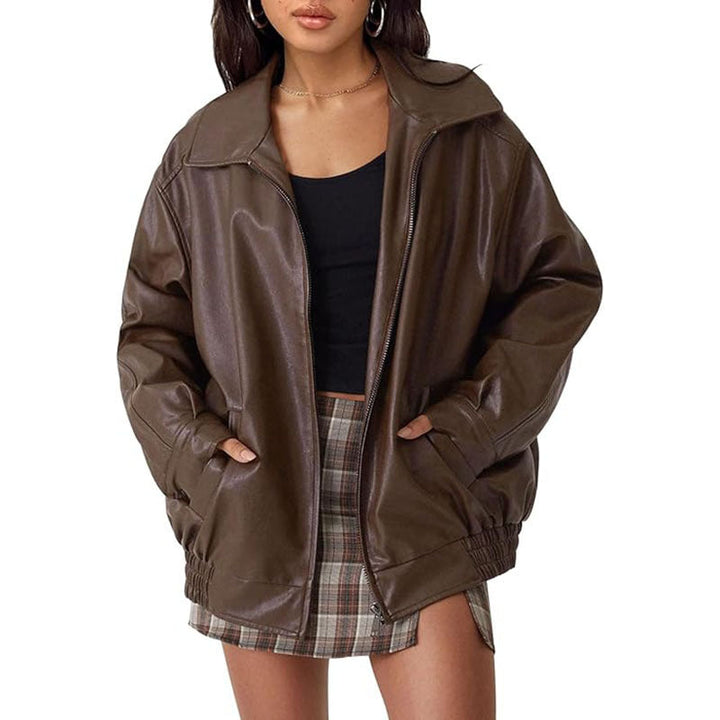 ANNETTE™ – Modern Oversized Vintage Inspired Biker Jacket