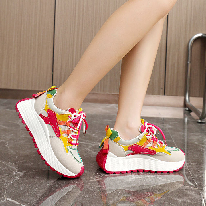 BRISSA™ - Comfy Breathable Lace up Running Sneakers