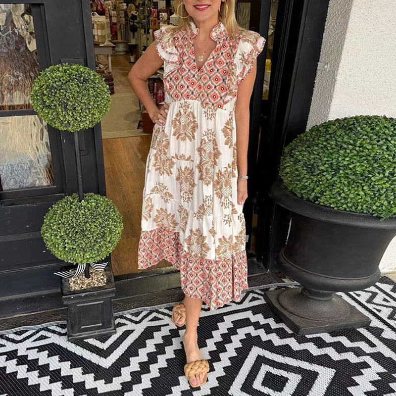 MAURA | Relaxed Vintage Midi Dress