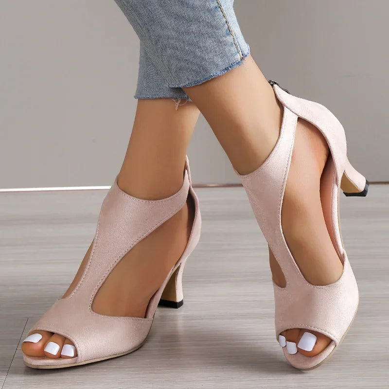 Alana  | Sleek Open-Side Heels Some heels