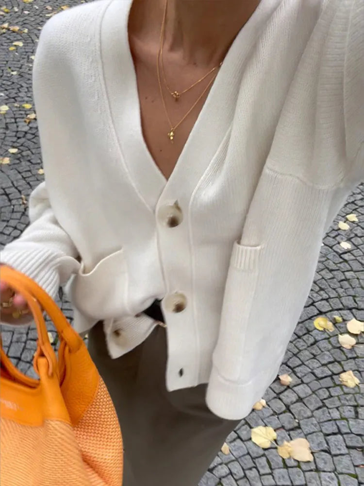 JULIETTE | V-Neck Knit Cardigan