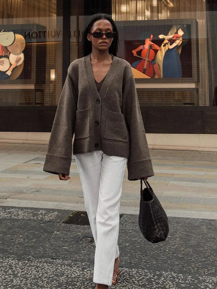 JULIETTE | V-Neck Knit Cardigan