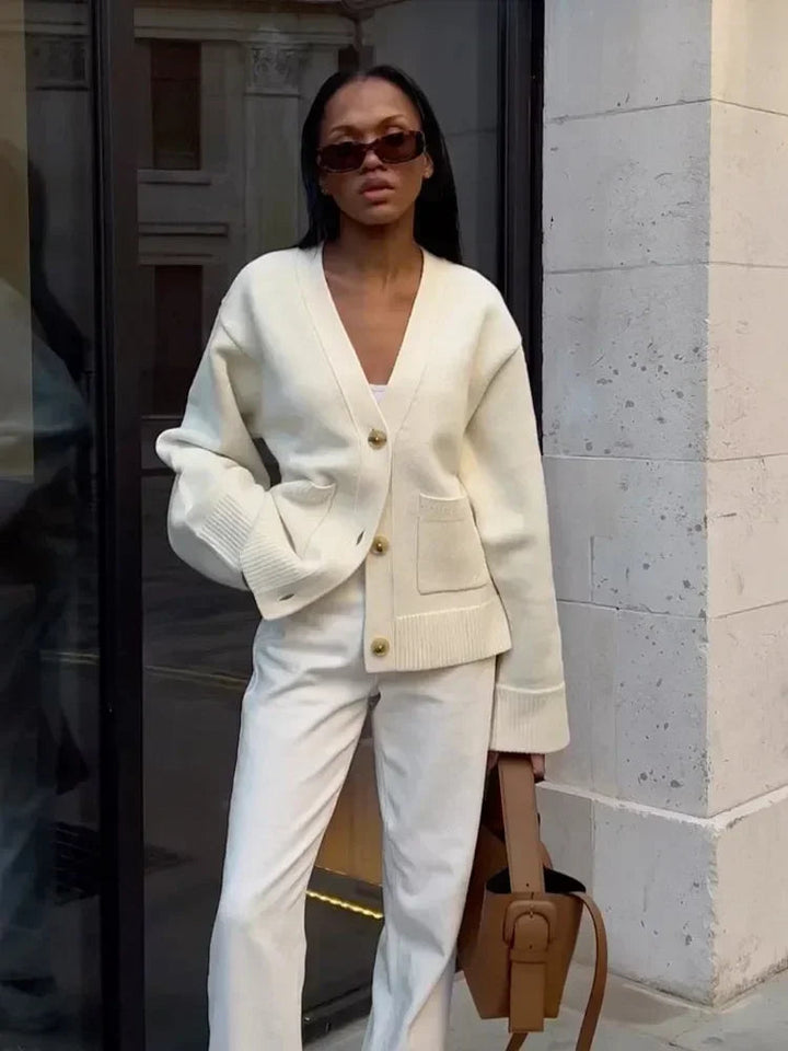 JULIETTE | V-Neck Knit Cardigan