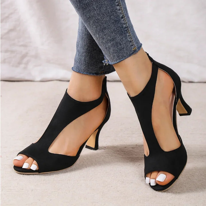 Alana  | Sleek Open-Side Heels Some heels