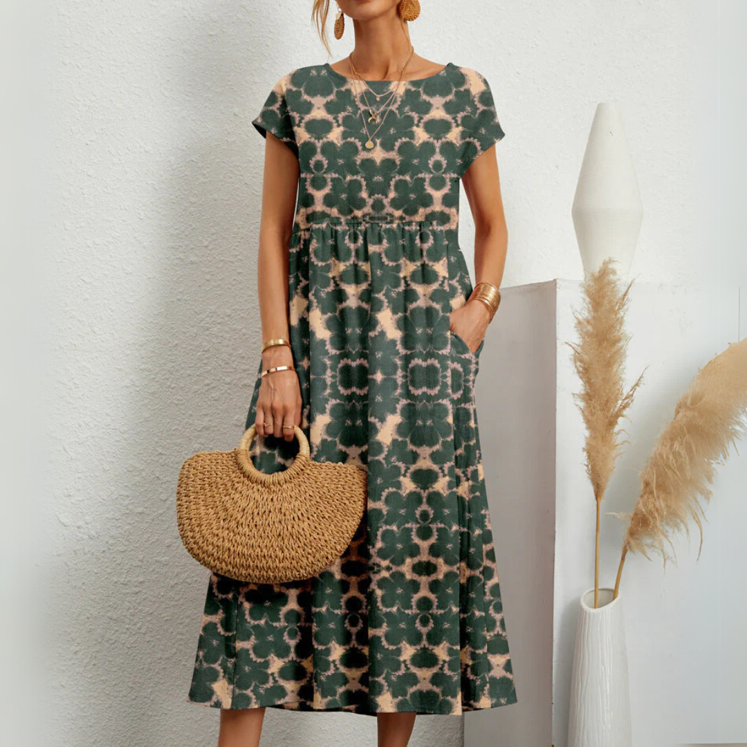 FLORENE | Breezy Floral Midi Dress